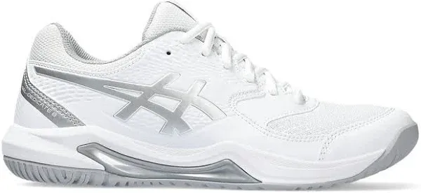 Women's Gel-Dedicate 8 Tennis Shoes White and Pure Silver