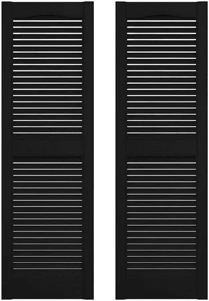 Mid America Open Louver Vinyl Shutters 14.5in. Wide