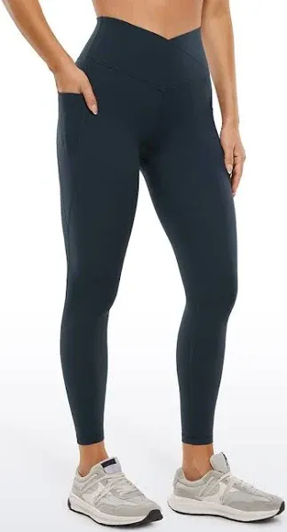 CRZ Yoga Women's Butterluxe Crossover Waist Workout Leggings