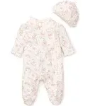 Little Me Baby Girl Vintage Rose Footie