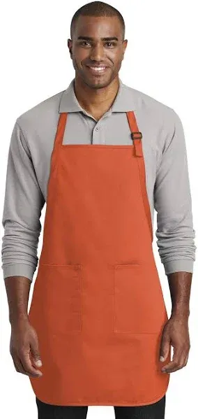 Port Authority Full-Length Two-Pocket Bib Apron