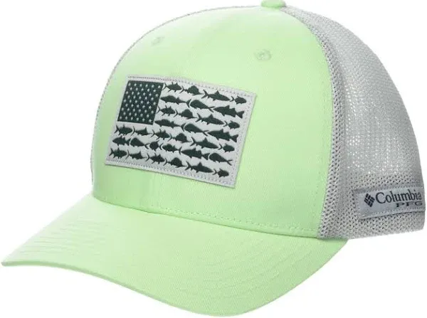 Columbia PFG Fish Flag Mesh Ball Cap Men's