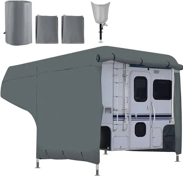 RV Cover, 8&#039;-10&#039; Travel Trailer RV Cover, Windproof RV &amp; Trailer Cover, Extr...