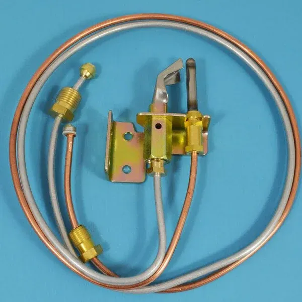 Fixitshop Corp. Fixitshop Water Heater Pilot ASSEMBELY Includes Pilot Thermocouple and Tubing Natural 24" Tubing Gas US Merchant Ships and