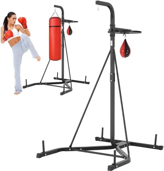 VEVOR 2 in 1 Punching Bag Stand