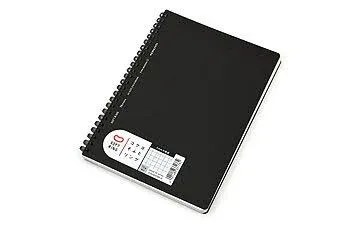 Kokuyo B5 Soft Ring BUSINESS Series BLACK 5MM GRID Notebook Sustainable Notebook | 70 Sheets SV407S5