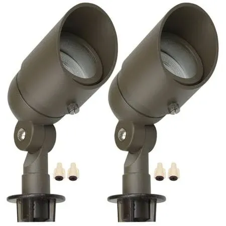 ® 4W Landscape Spotlights (2-Pack) | Low Voltage Cast-Aluminum Outdoor Landscape