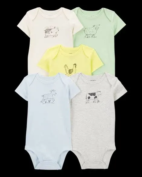 Carter's Baby Farm Animals Bodysuits