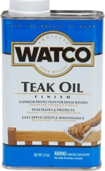 Clear Watco Teak Oil Finish