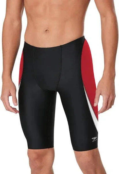 Speedo Men's Standard Swimsuit Jammer Endurance+ Splice Team Colors