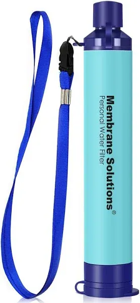 Membrane Solutions Straw Water Filter Survival Filtration Portable Gear