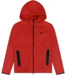 Nike Sportswear Tech Fleece Windrunner Men's Full-Zip Hoodie - Light University Red Heather/Black