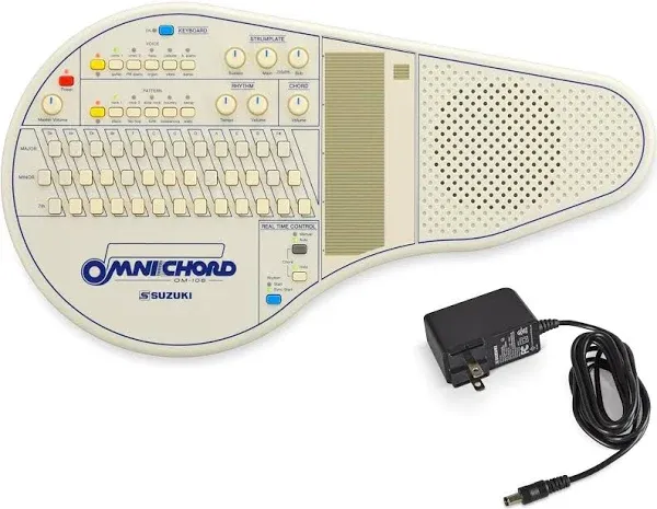 Suzuki Omnichord OM-108 Strumplate Auto Bass Chord Electronic Musical Speaker