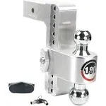 Weigh Safe CTB8-2.5 Turnover Ball 8in Drop Hitch w/ 2.5in Shank