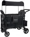 Wonderfold W2 Elite Double Stroller Wagon (Volcanic Black)