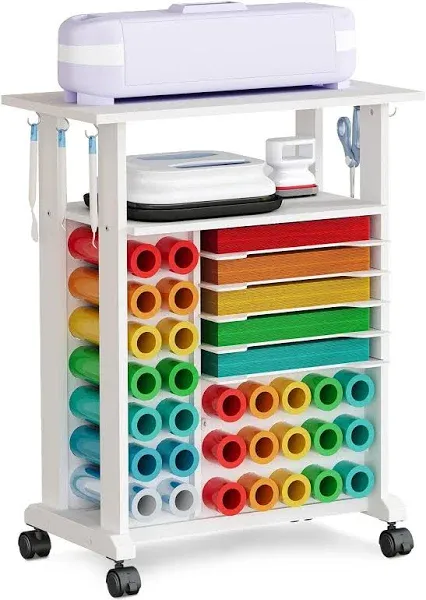 Ackitry Craft Table Storage Cart