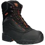 Refrigiwear Men's PolarForce Max Waterproof Insulated 8-Inch Leather Work Boots (Black, Size 12 US)