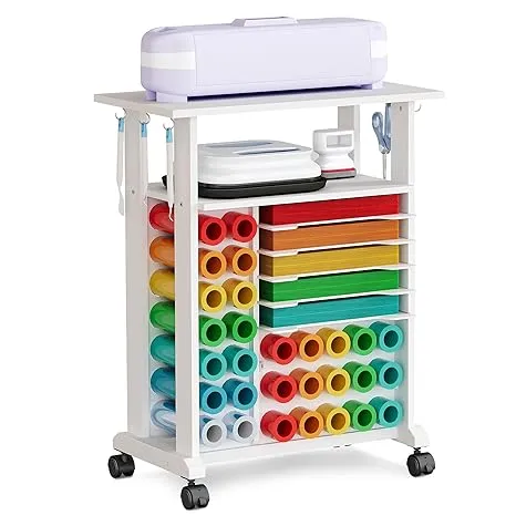 Ackitry Craft Table Storage Cart