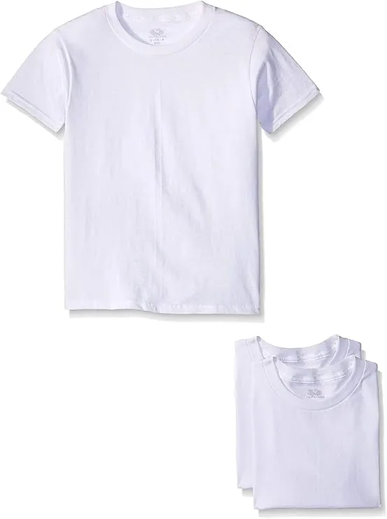 Fruit of the Loom Boys' Cotton White T Shirt