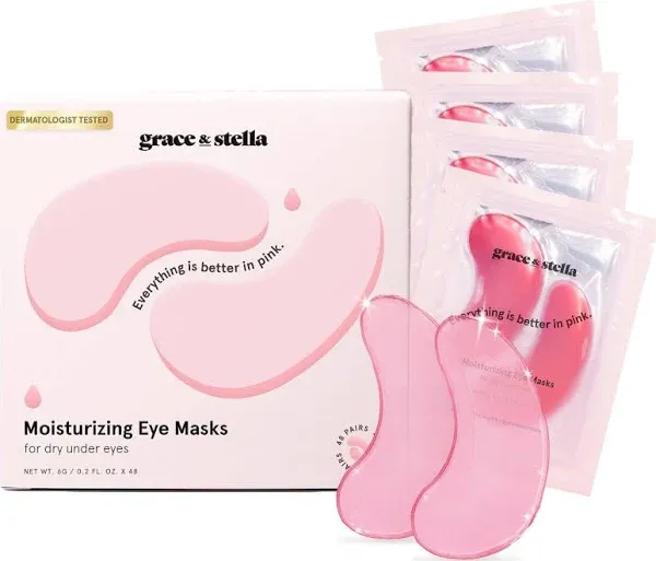 grace & stella Under Eye Mask Reduce Dark Circles Puffy Eyes Undereye Bags