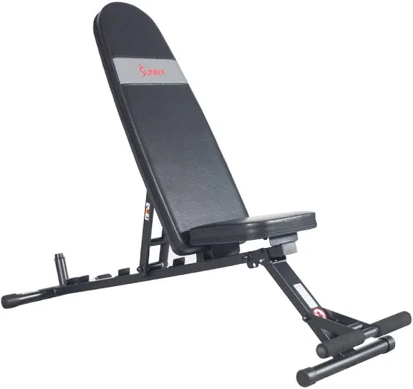 Sunny Health Fitness Adjustable Utility Weight Bench