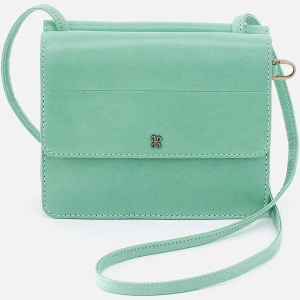 Hobo Jill Wallet Crossbody Polished Leather Seaglass