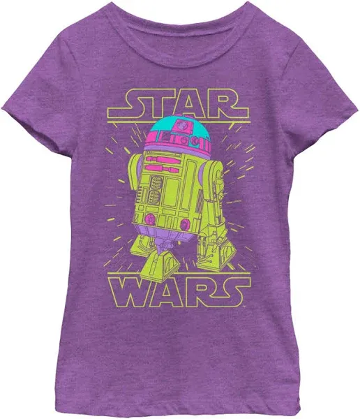 Star Wars Girl's R2-D2 Lines Graphic T-Shirt