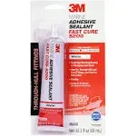 3M 05220 Marine Adhesive Sealant Fast Cure 5200, White - 3 oz.