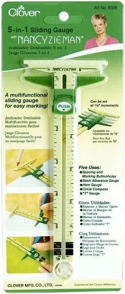 Clover Supersize 5-in-1 Sliding Gauge by Nancy Zieman