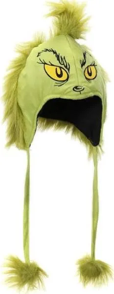 Grinch Plush Hoodie Hat