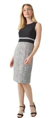 Kasper Women's Sheath Dress W/Waistband Frame