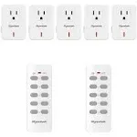 Syantek Remote Control Outlet Wireless Light Switch for Household Appl