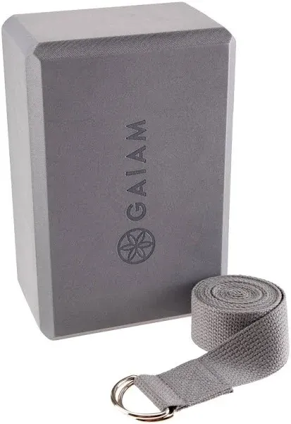 Gaiam Yoga Block and Strap Combo