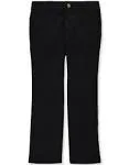 French Toast Pants, Girls Black Straight Leg Twill 18