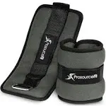 ProsourceFit Ankle Weights 2 lbs, Set of 2, Grey