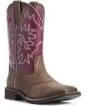 Ariat Women's Delilah Western Boots - Java/Burgundy