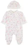 Little Me Baby Girl Vintage Rose Footie