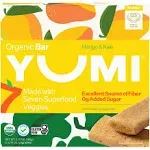 YUMI Organic Mango & Kale Toddle Snack Bars - 3.7oz/5ct