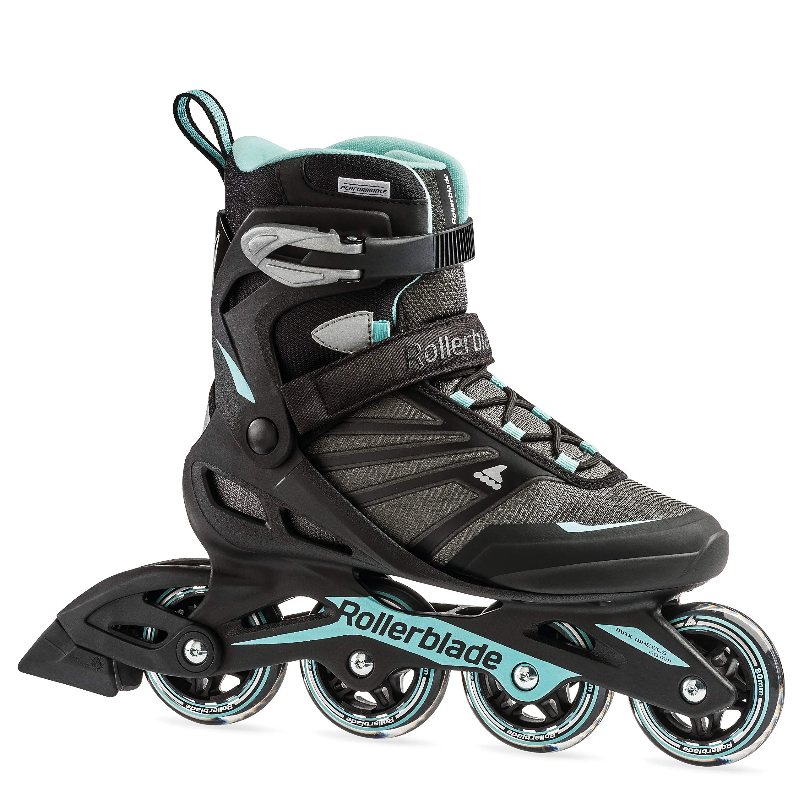 Rollerblade Zetrablade Women's Inline Skates - Black/Light Blue - 7