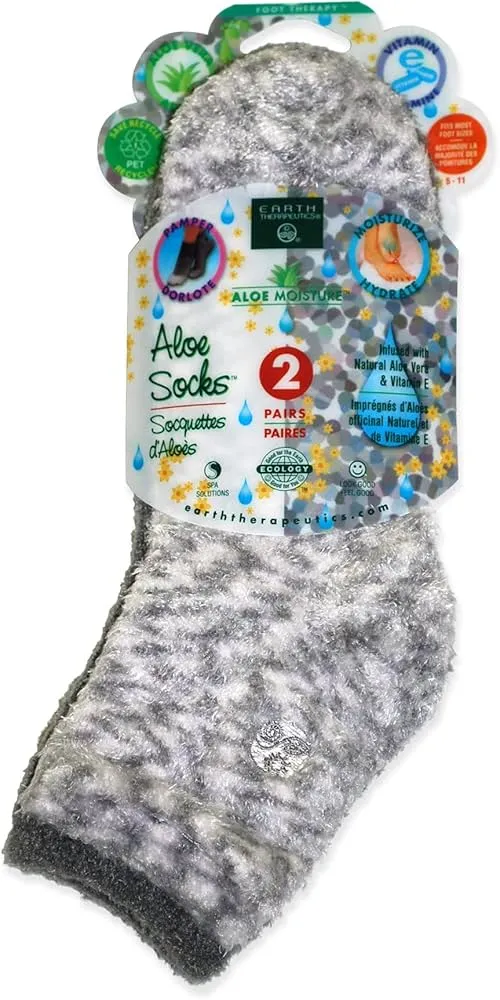 Earth Therapeutics Aloe Infused Moisturizing Socks