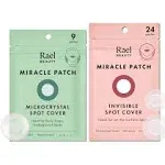 Rael Pimple Patches, Miracle Patches Bundle - Hydrocolloid Acne Patches for Face, Zit and Blemish Spot, Breakouts, Facial Stickers, All Skin Types, V