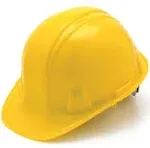 Pyramex HP14130 SL Series Cap Style Hard Hat - 4-Point Ratchet Suspension - Yellow