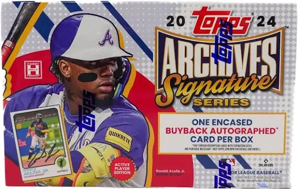 Topps Archives Signature Series Active Baseball Box Case