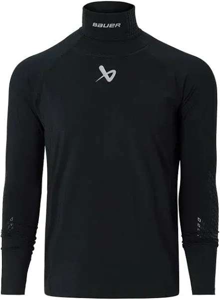 Bauer Neck Protect Longsleeve Baselayer Top Youth