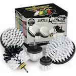 Drill Brush Power Scrubber by Useful Products - Car Detailing - Car Cleaning Kit - Carpet Cleaner - Glass Cleaner - Leather Cleaner - Window Cleaner