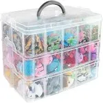 Guyuyii 3-Tier Stackable Bead Organizers and Storage Containers