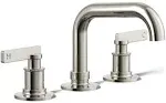 Castia by Studio McGee Widespread Bathroom Sink Faucet, 0.5 GPM Vibrant Polished Nickel