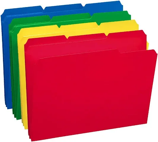 Smead Poly File Folders, 1/3-Cut Tab