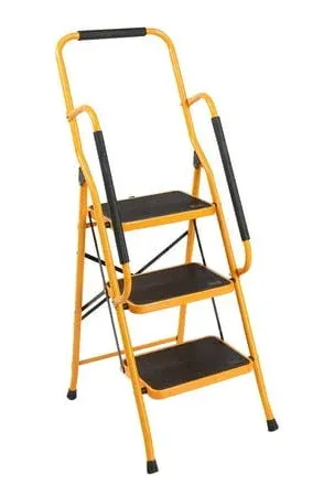 Folding 3 Step Portable Steel Step Stool