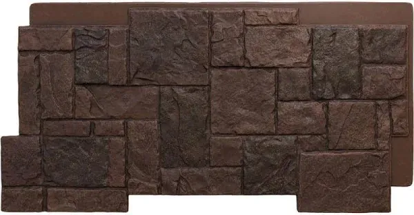 Ekena Millwork StoneCraft Castle Rock Faux Stone Panel 49"W x 24 1/2"H x 1 1/4"D PNU24X48CR